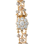 18K Yellow Gold 24.5ct Diamond Briolette Necklace