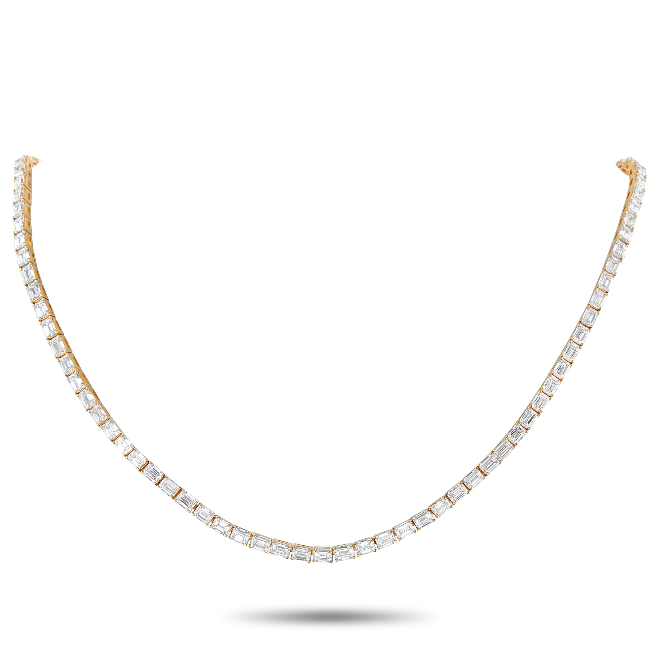 18K Yellow Gold 20.75ct Diamond Necklace