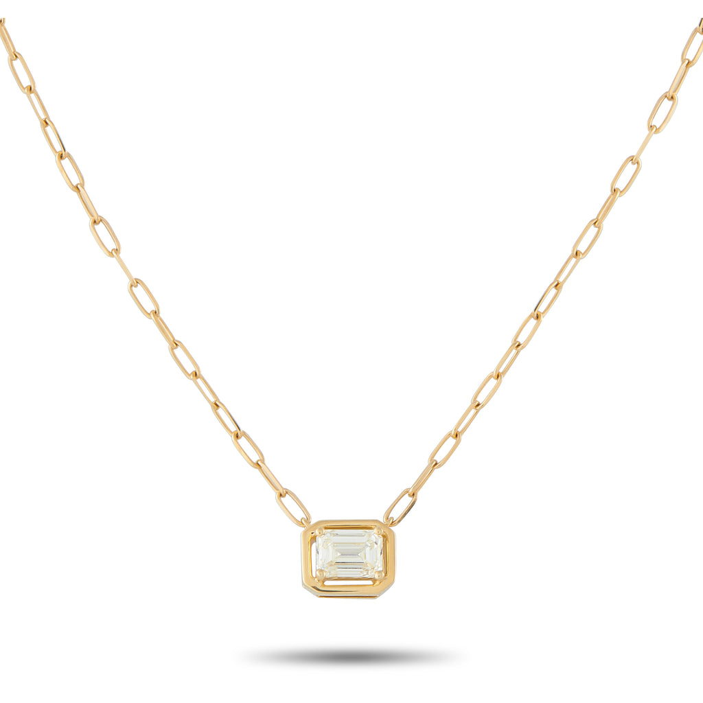 18K Yellow Gold 0.75ct Diamond Necklace