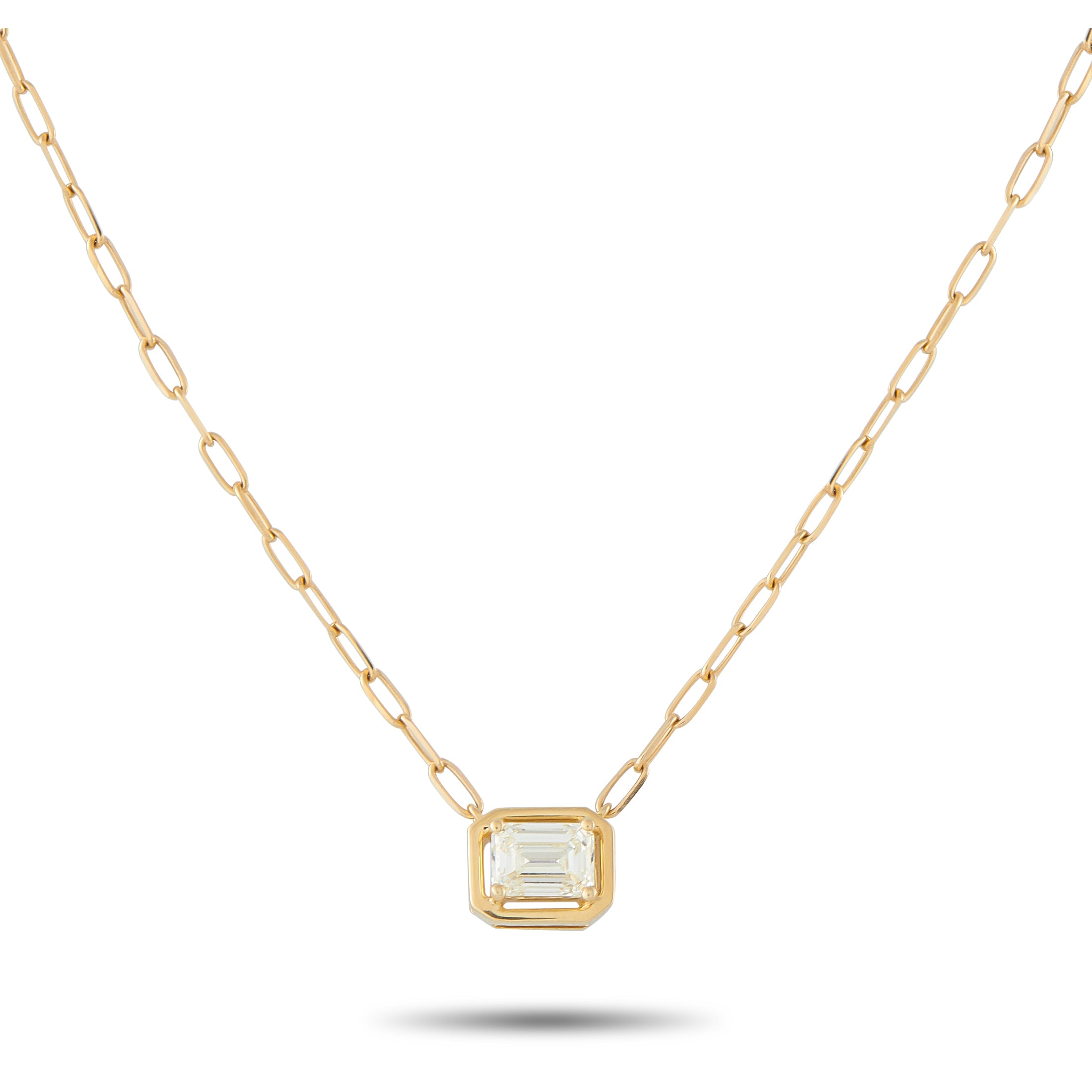 18K Yellow Gold 0.75ct Diamond Necklace