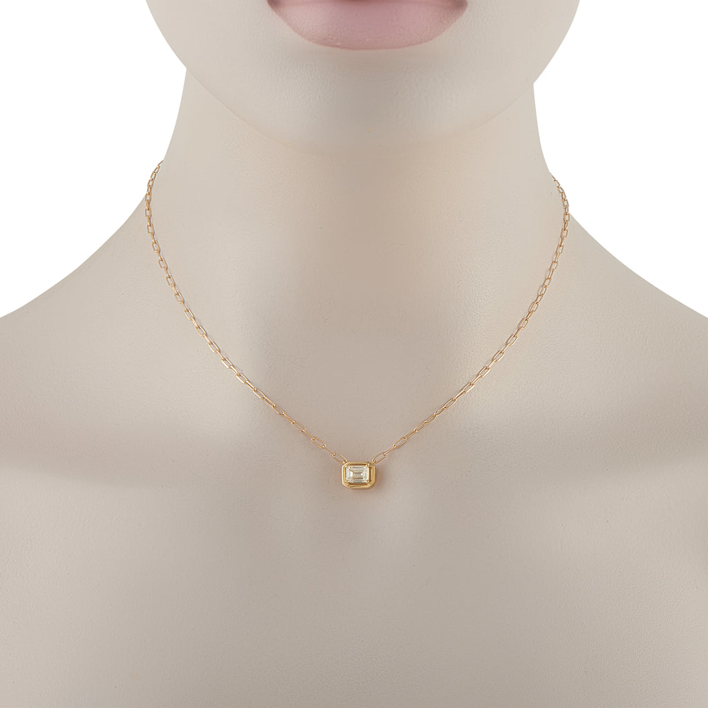 18K Yellow Gold 0.75ct Diamond Necklace