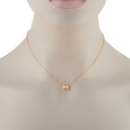 18K Yellow Gold 0.75ct Diamond Necklace
