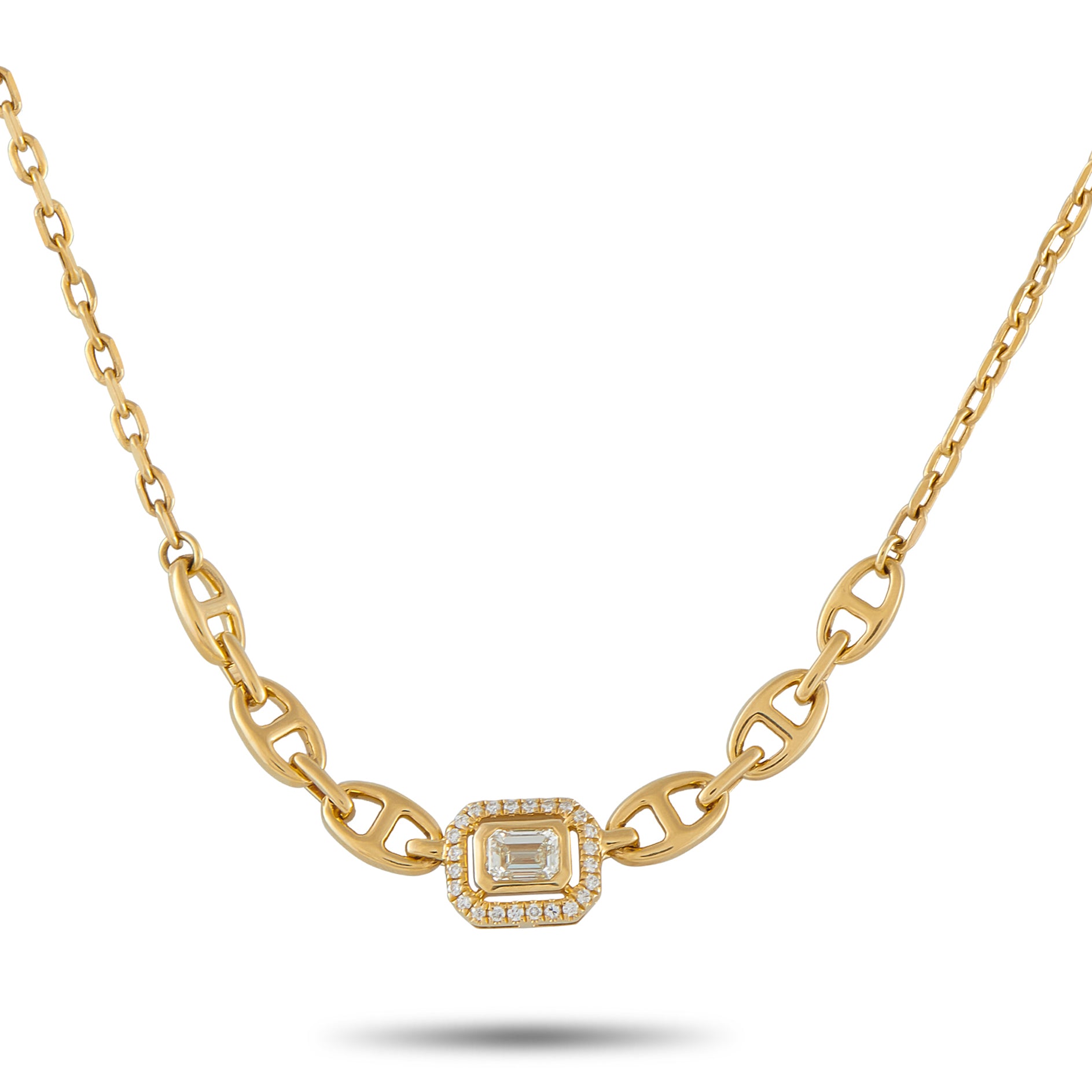 18K Yellow Gold 0.65ct Diamond Necklace