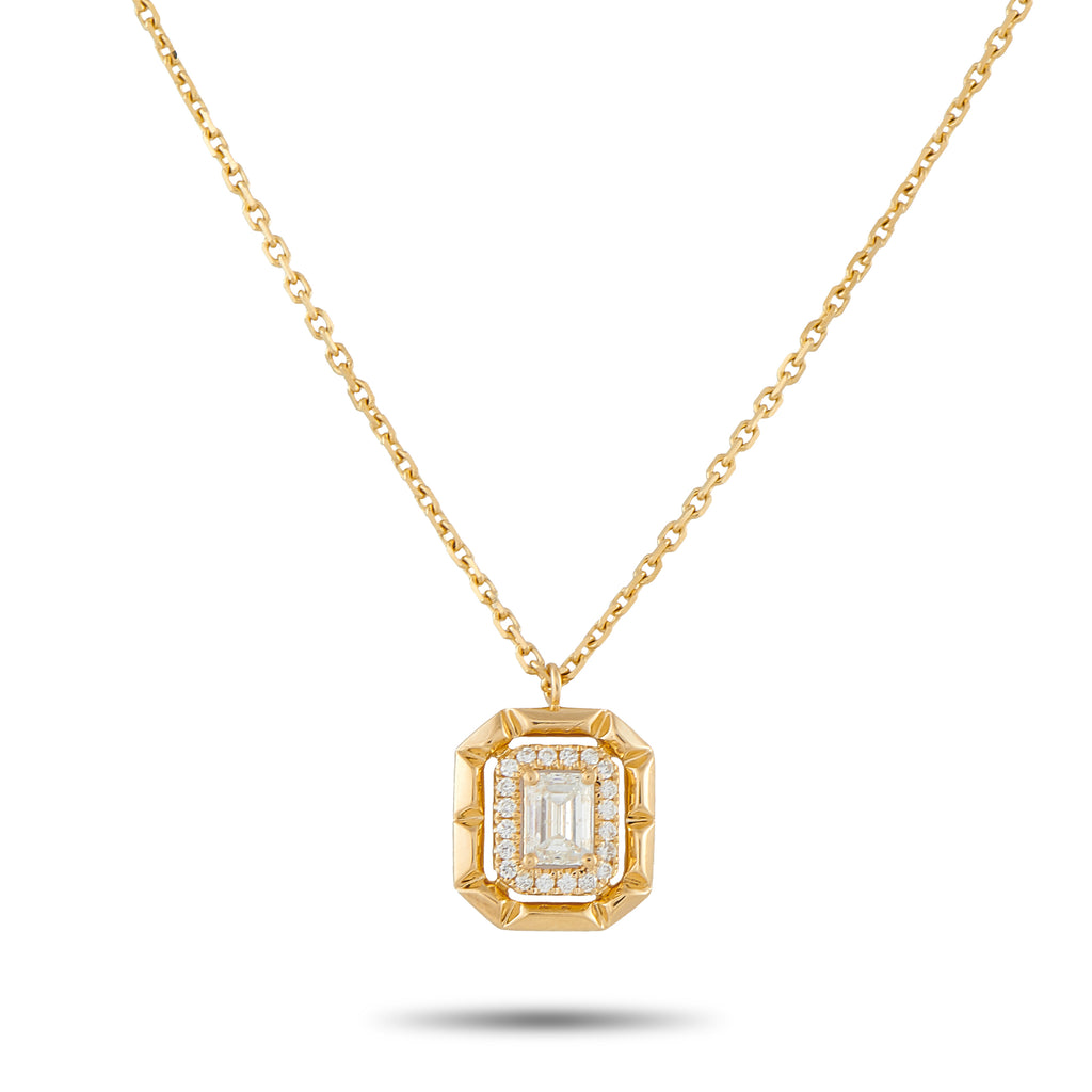 18K Yellow Gold 0.62ct Diamond Pendant