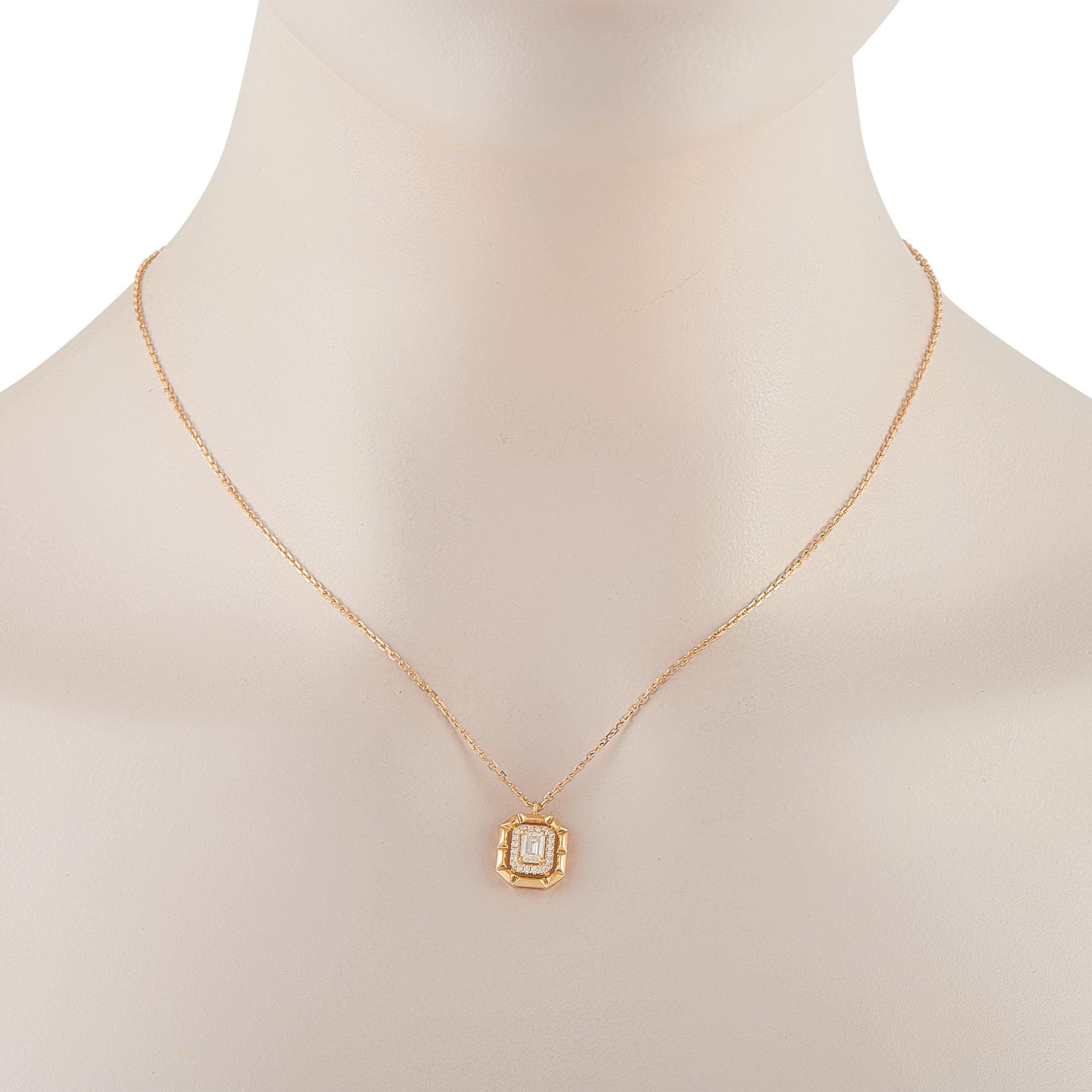 18K Yellow Gold 0.62ct Diamond Pendant