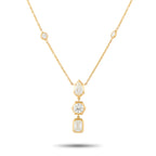 18K Yellow Gold 2.75ct Diamond Necklace