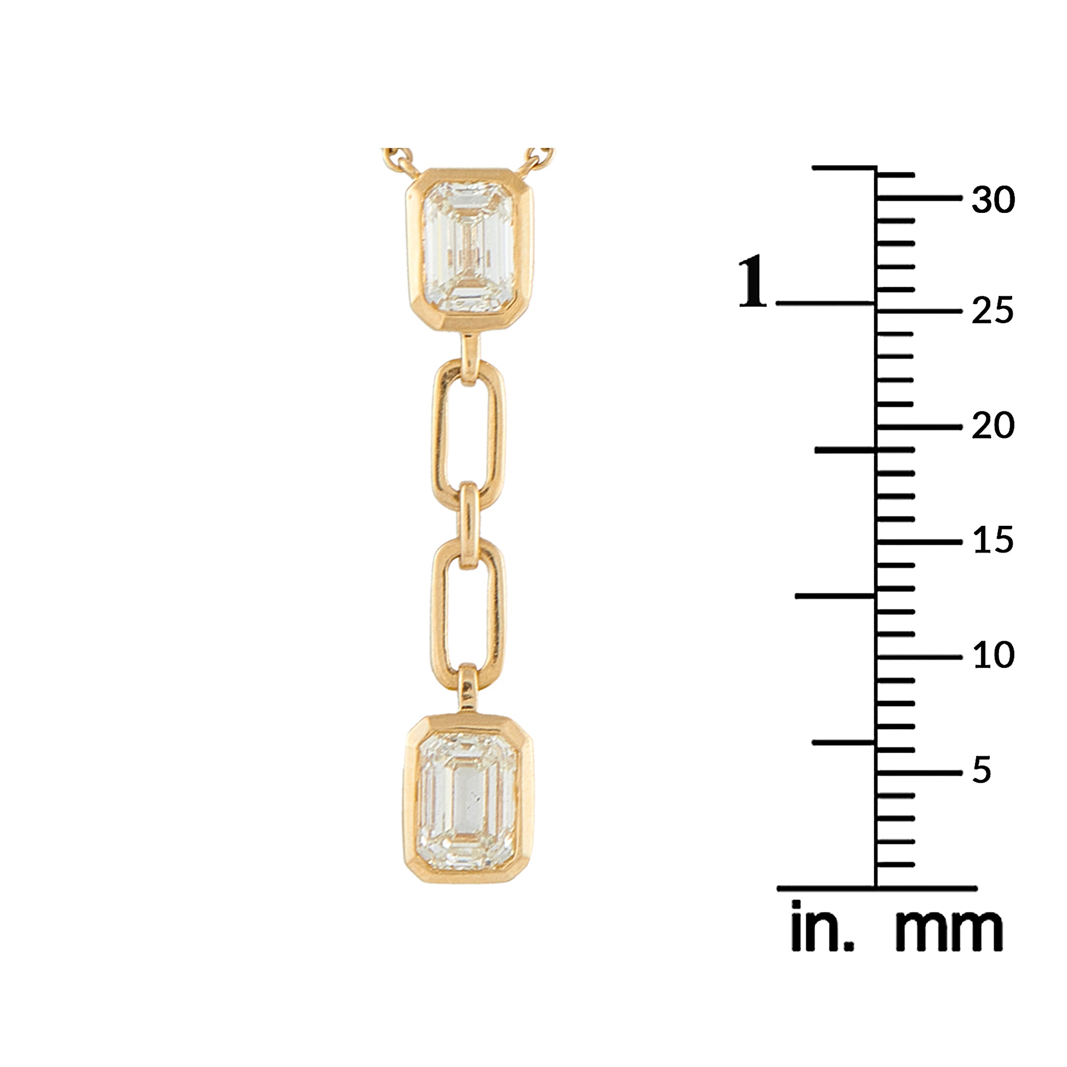 18K Yellow Gold 2.60ct Diamond Necklace