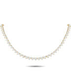 18K Yellow Gold 34.70ct Diamond Necklace