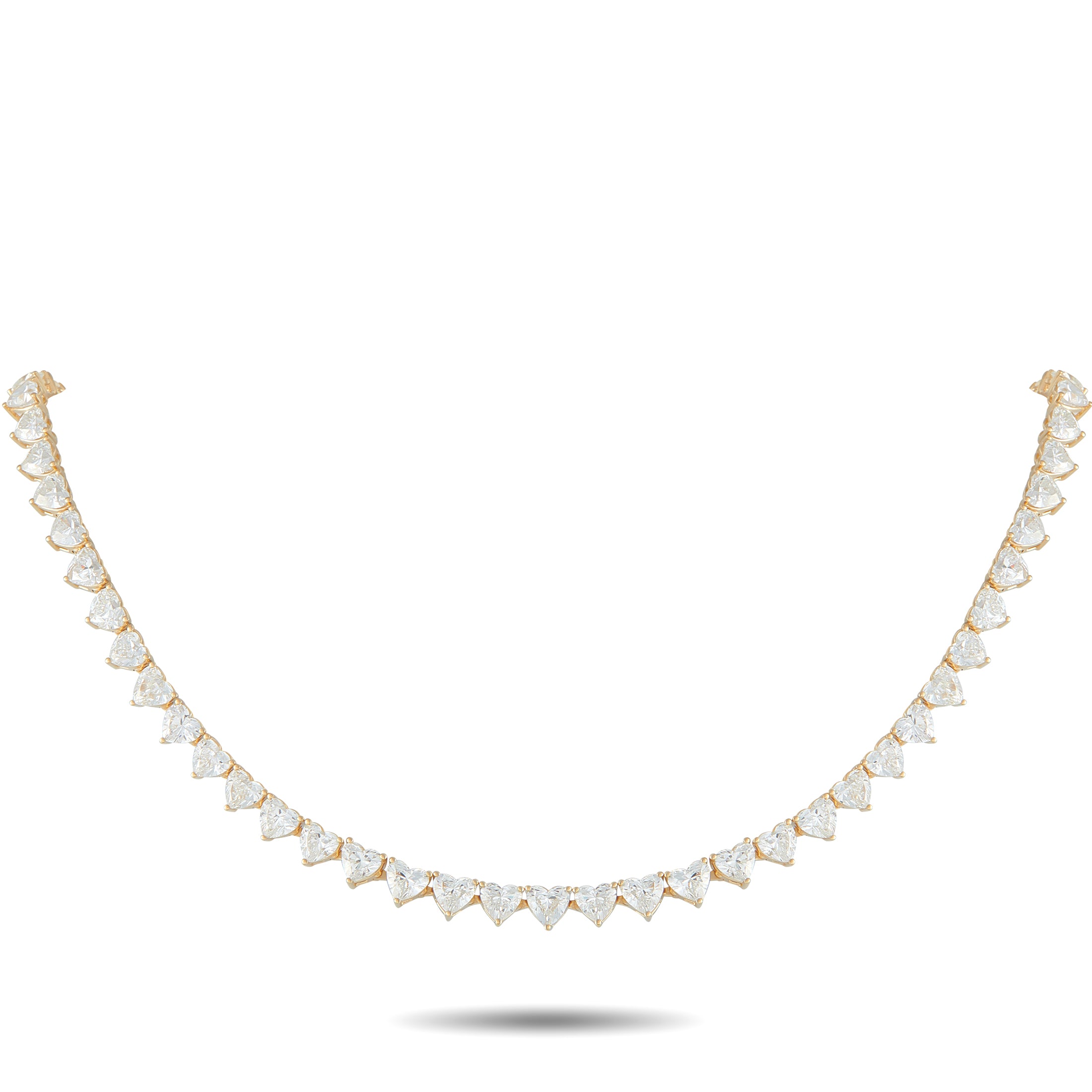 18K Yellow Gold 34.70ct Diamond Necklace