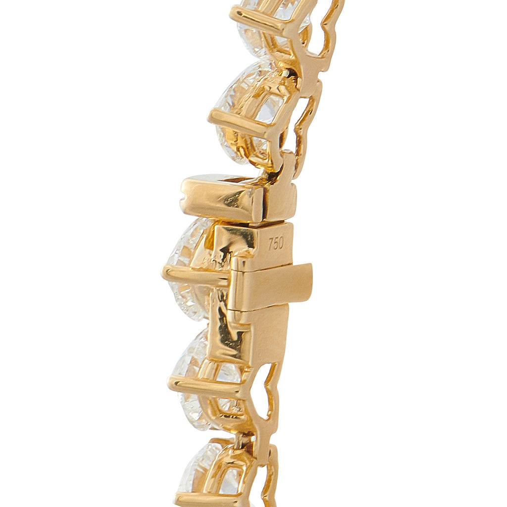 18K Yellow Gold 34.70ct Diamond Necklace