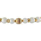 18K Yellow Gold 28.37ct Diamond and Pearl Necklace