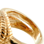 18K Yellow Gold 1.25ct Diamond and Pearl Ring