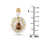 18K Yellow Gold 4.99ct Diamond Pendant