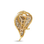 18K Yellow Gold 2.0ct Diamond Swirl Pendant