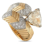 Exclusive 18K Yellow Gold 1.79ct Diamond Ring MF40-061625 – A wrapped design makes this luxury ring simply unforgettable