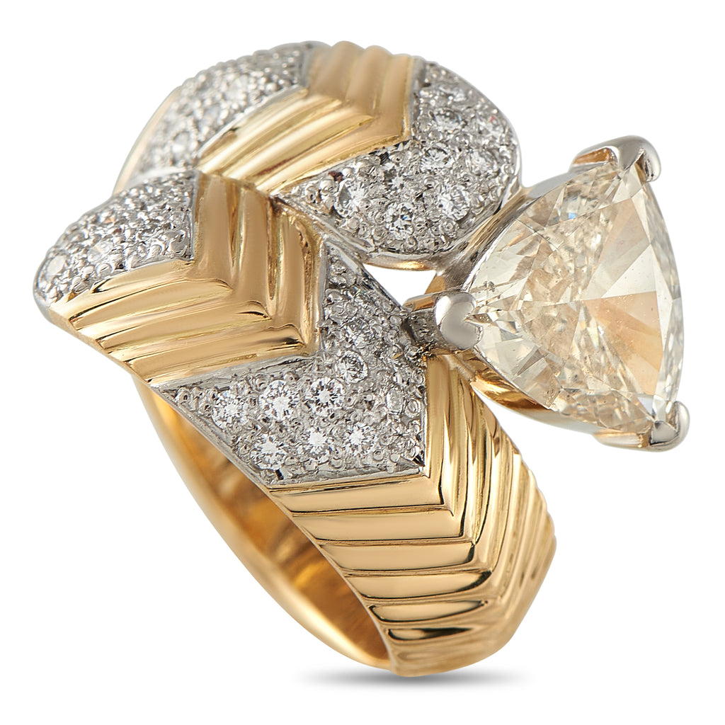 18K Yellow Gold 1.79ct Diamond Ring