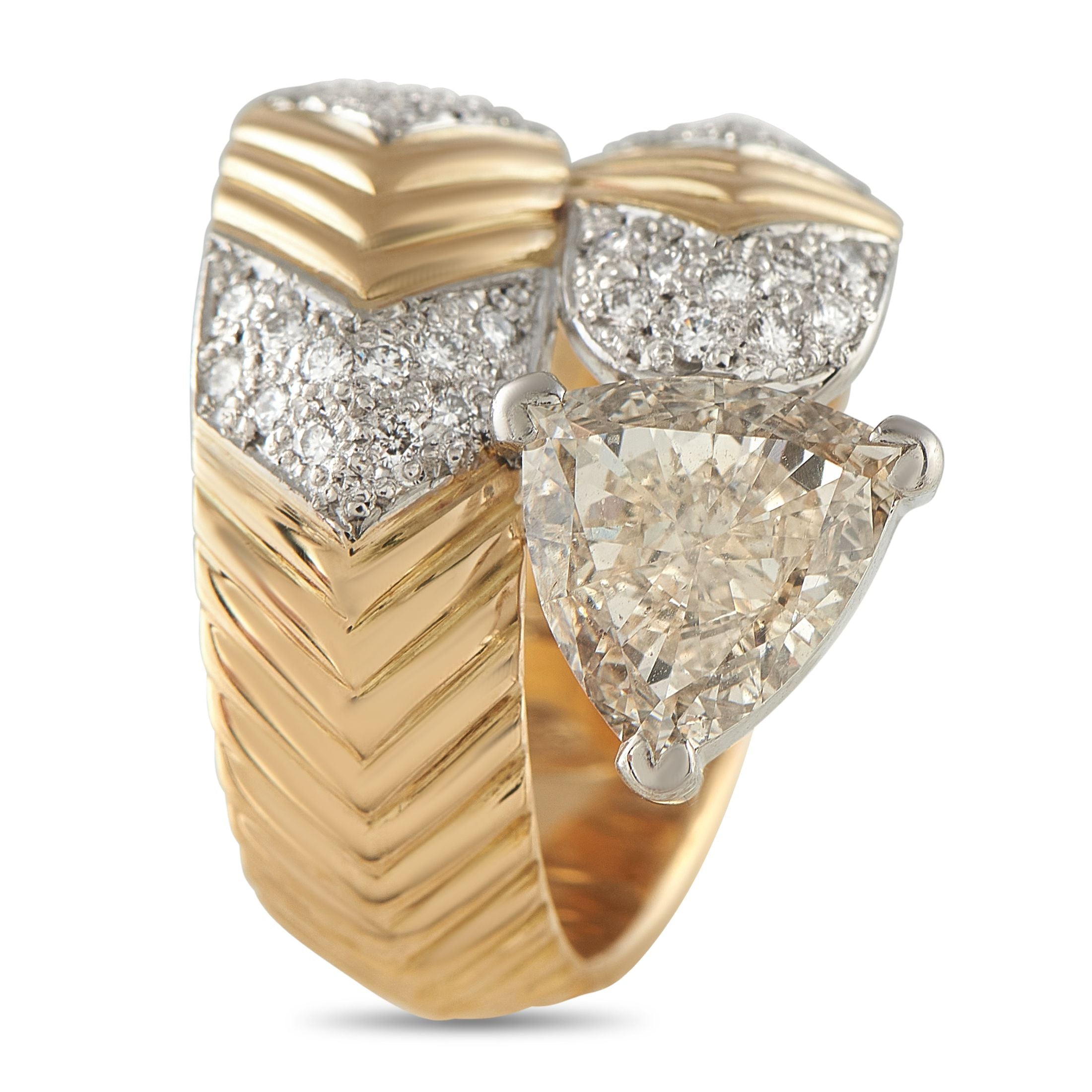 Exclusive 18K Yellow Gold 1.79ct Diamond Ring