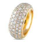 Exclusive 18K Yellow Gold 3.40ct Diamond Eternity Band Ring