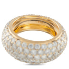 Exclusive 18K Yellow Gold 3.40ct Diamond Eternity Band Ring
