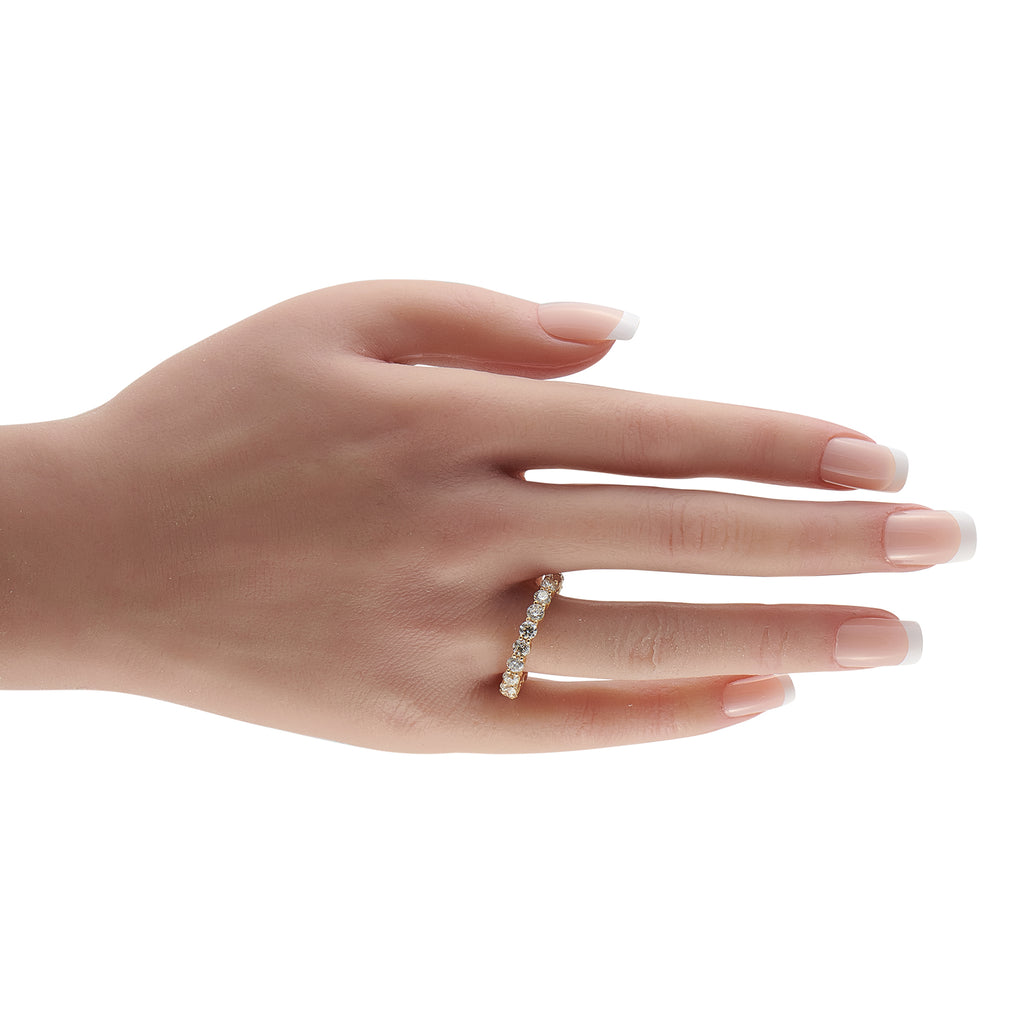 18K Yellow Gold 3.40ct Diamond Eternity Band