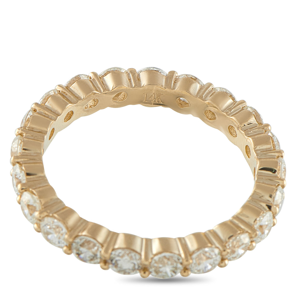 18K Yellow Gold 3.40ct Diamond Eternity Band