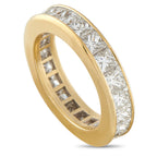 18K Yellow Gold 4.08ct Diamond Eternity Band