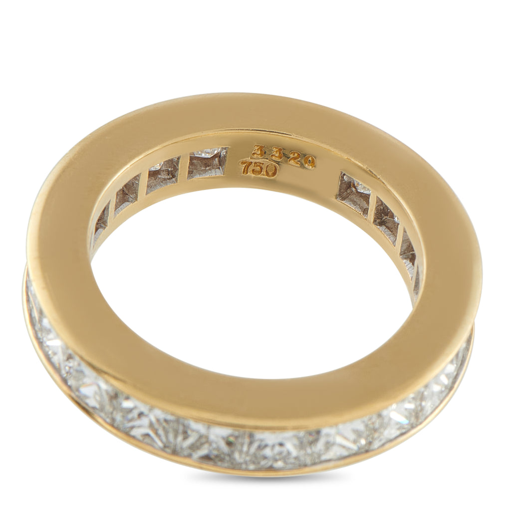 18K Yellow Gold 4.08ct Diamond Eternity Band