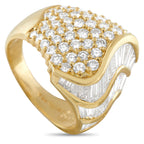 18K Yellow Gold 3.09ct Diamond Ring