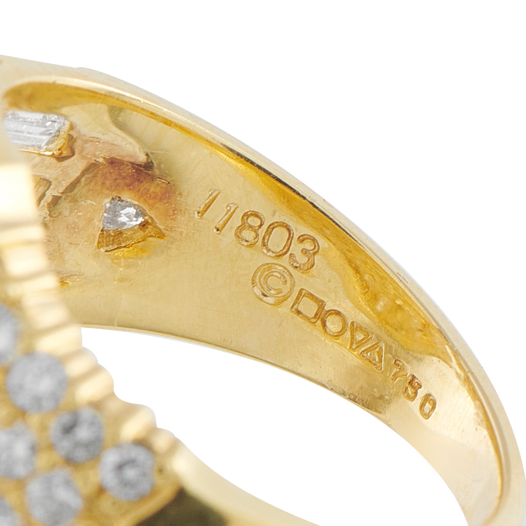 18K Yellow Gold 3.09ct Diamond Ring