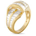 18K Yellow Gold 3.15ct Diamond Ring