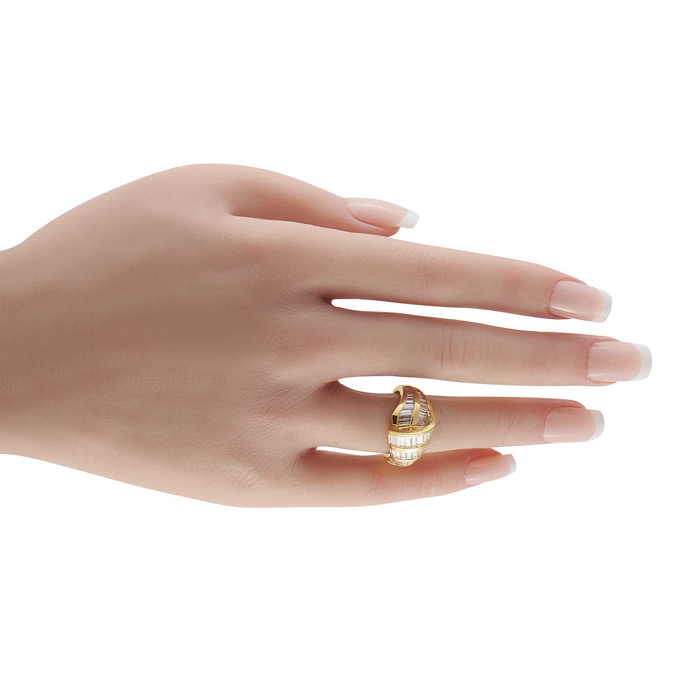 18K Yellow Gold 3.15ct Diamond Ring