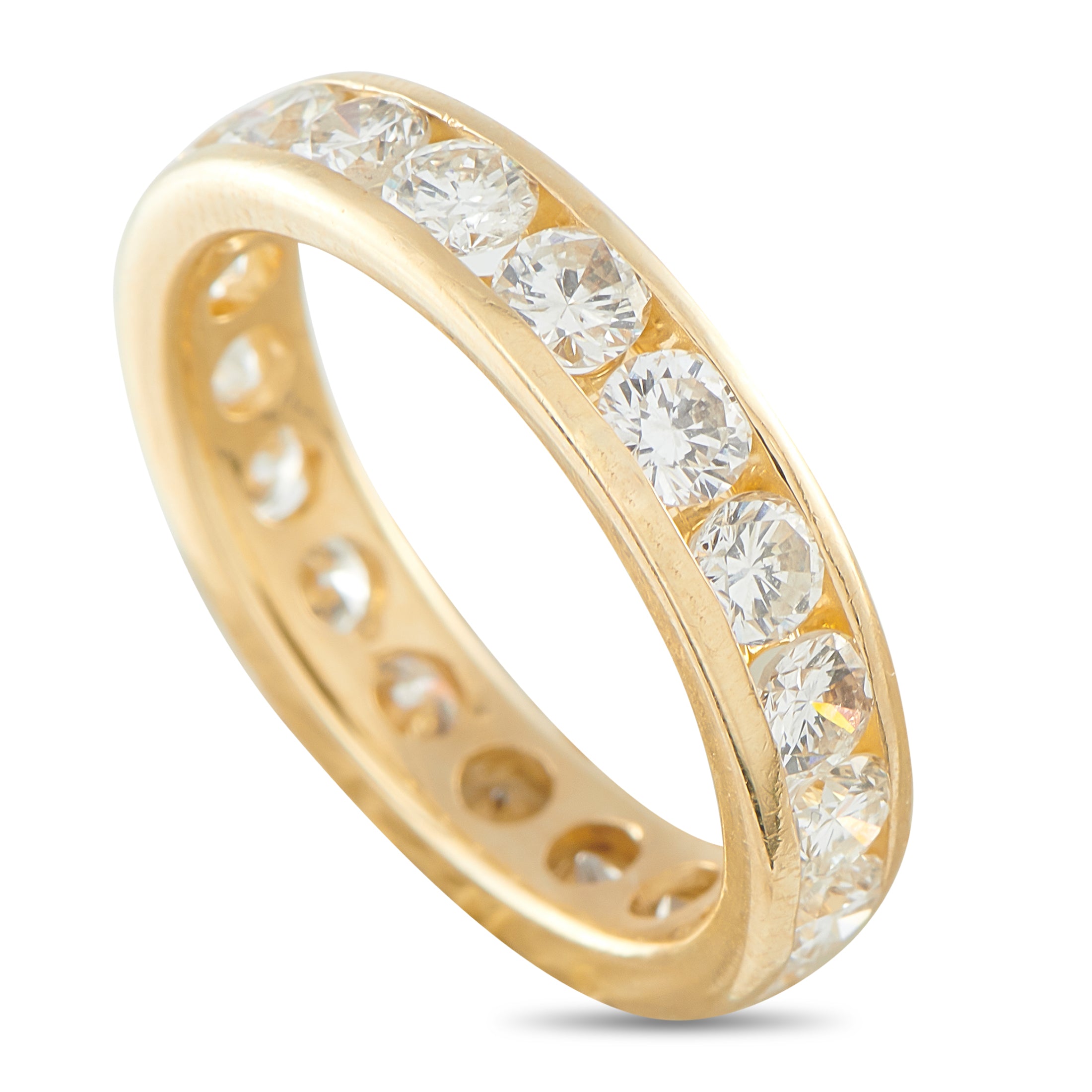18K Yellow Gold 3.0ct Diamond Eternity Band