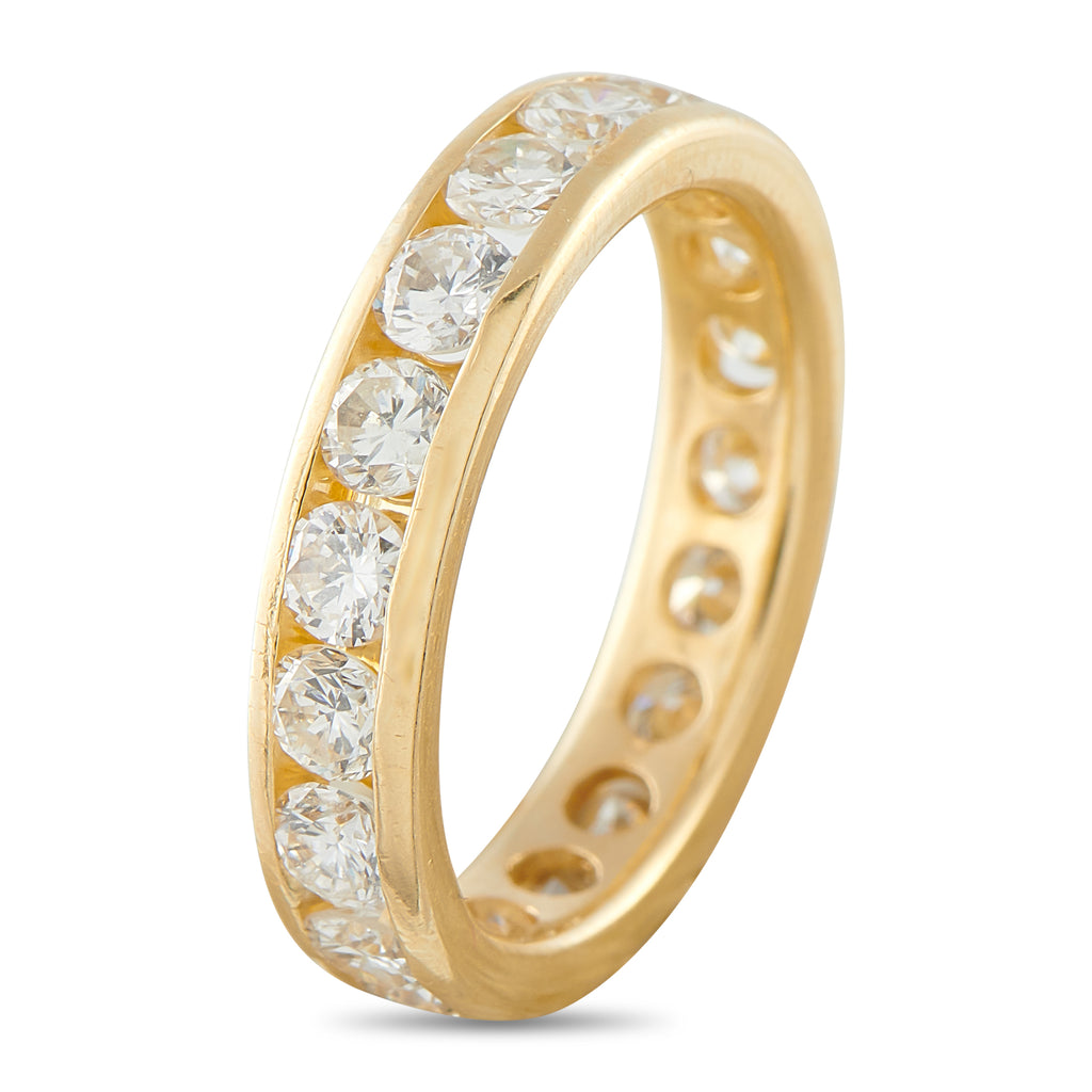 18K Yellow Gold 3.0ct Diamond Eternity Band