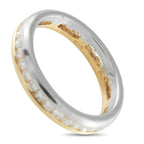 18K Yellow and White Gold 1.08ct Diamond Eternity Ring