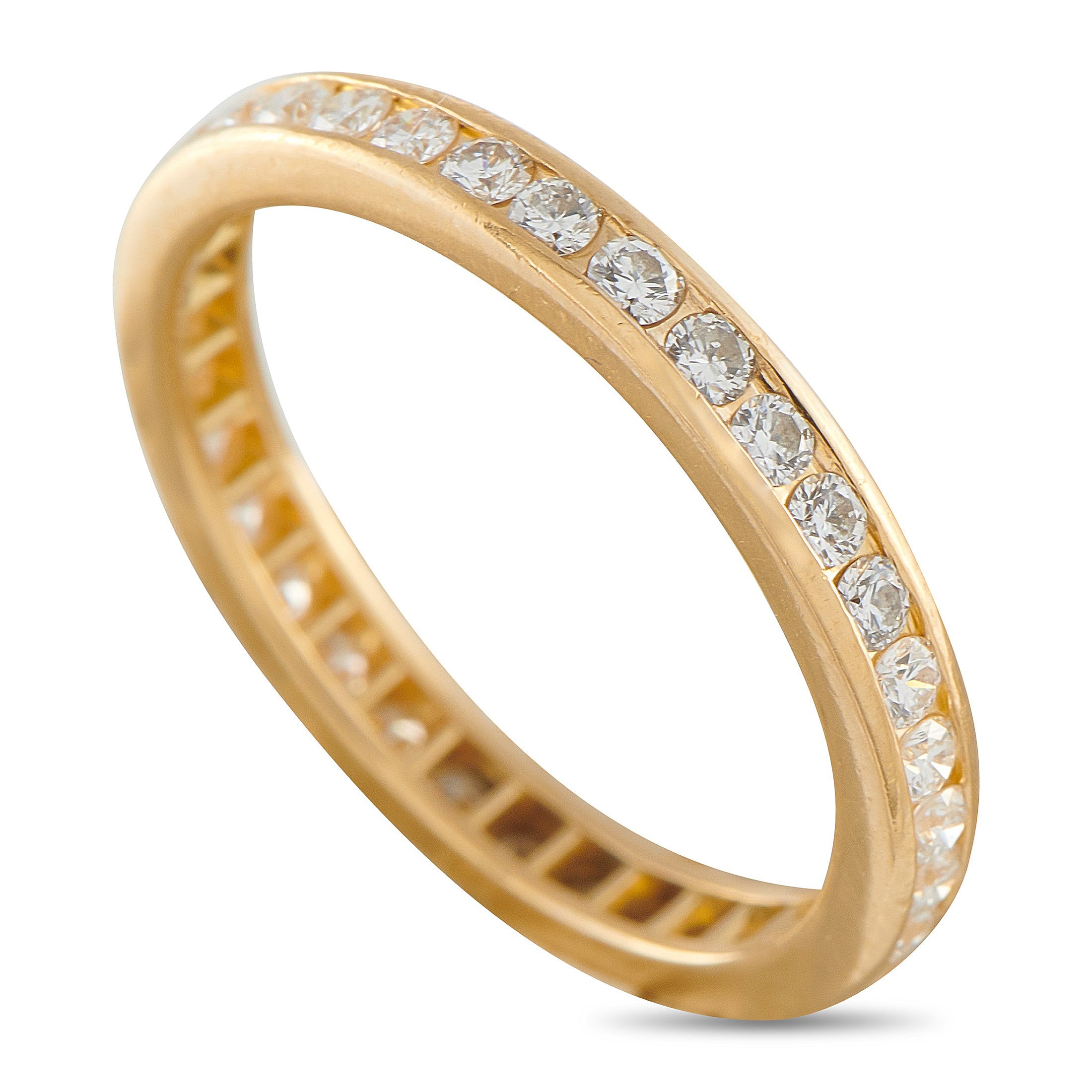 18K Yellow Gold 0.65ct Diamond Eternity Band