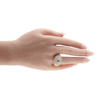 18K Yellow Gold 8.42ct Diamond Ring