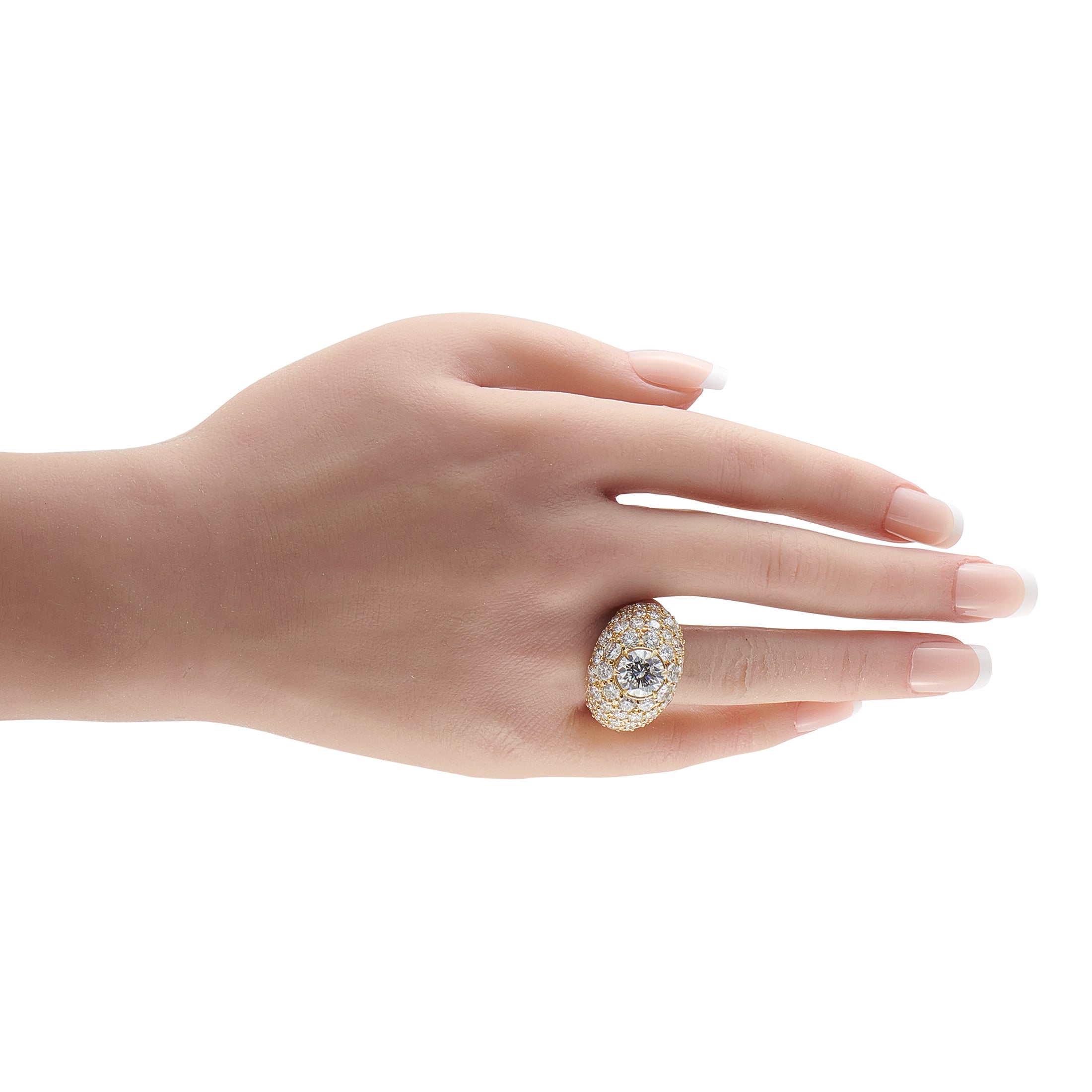 18K Yellow Gold 8.42ct Diamond Ring