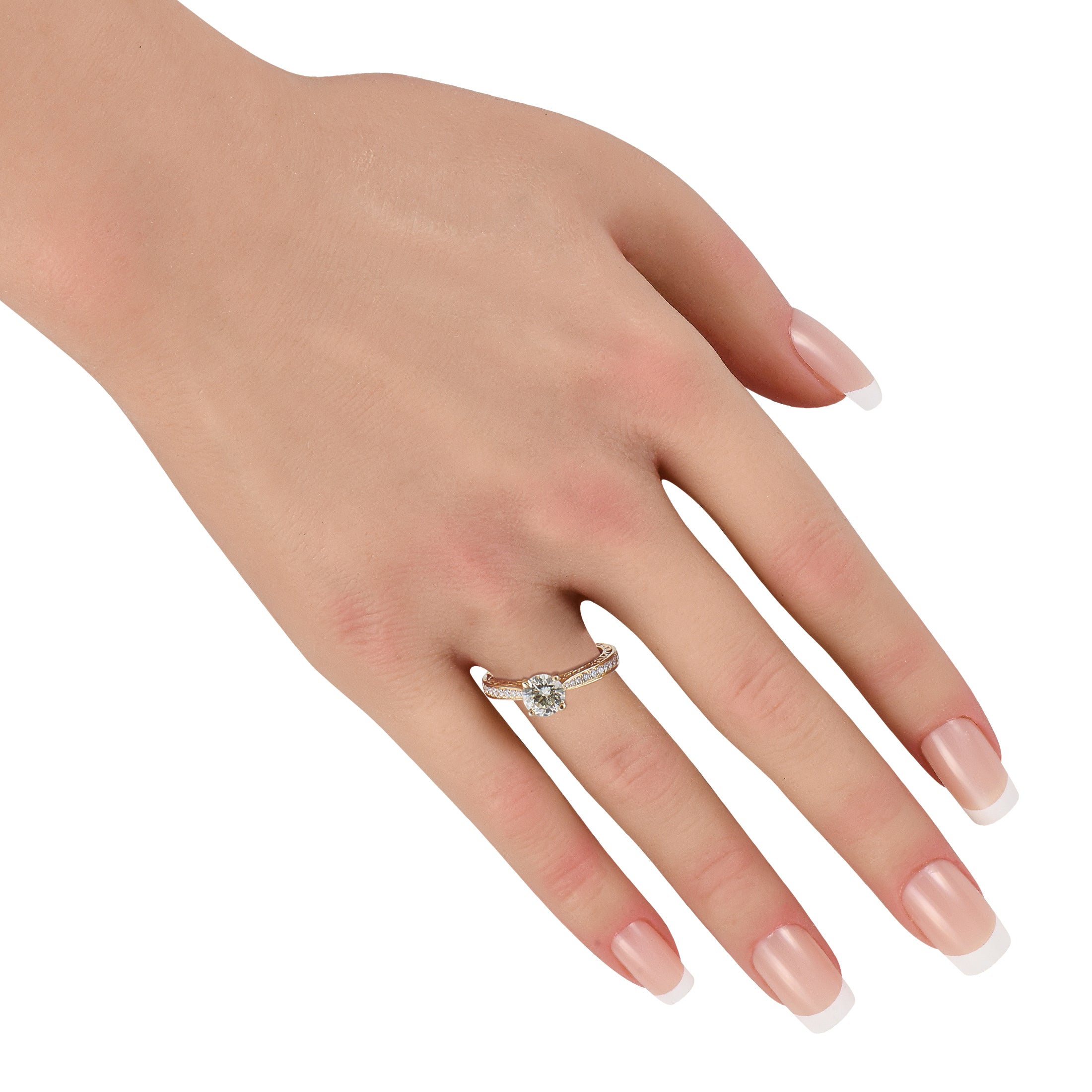 18K Yellow Gold 1.46ct Diamond Engagement Ring