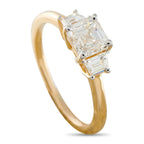 18K Yellow Gold 1.31ct Diamond Three-Stone Ring