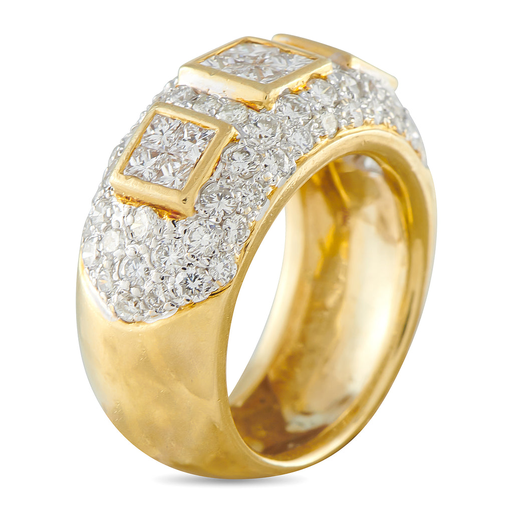 18K Yellow Gold 2.45ct Diamond Ring