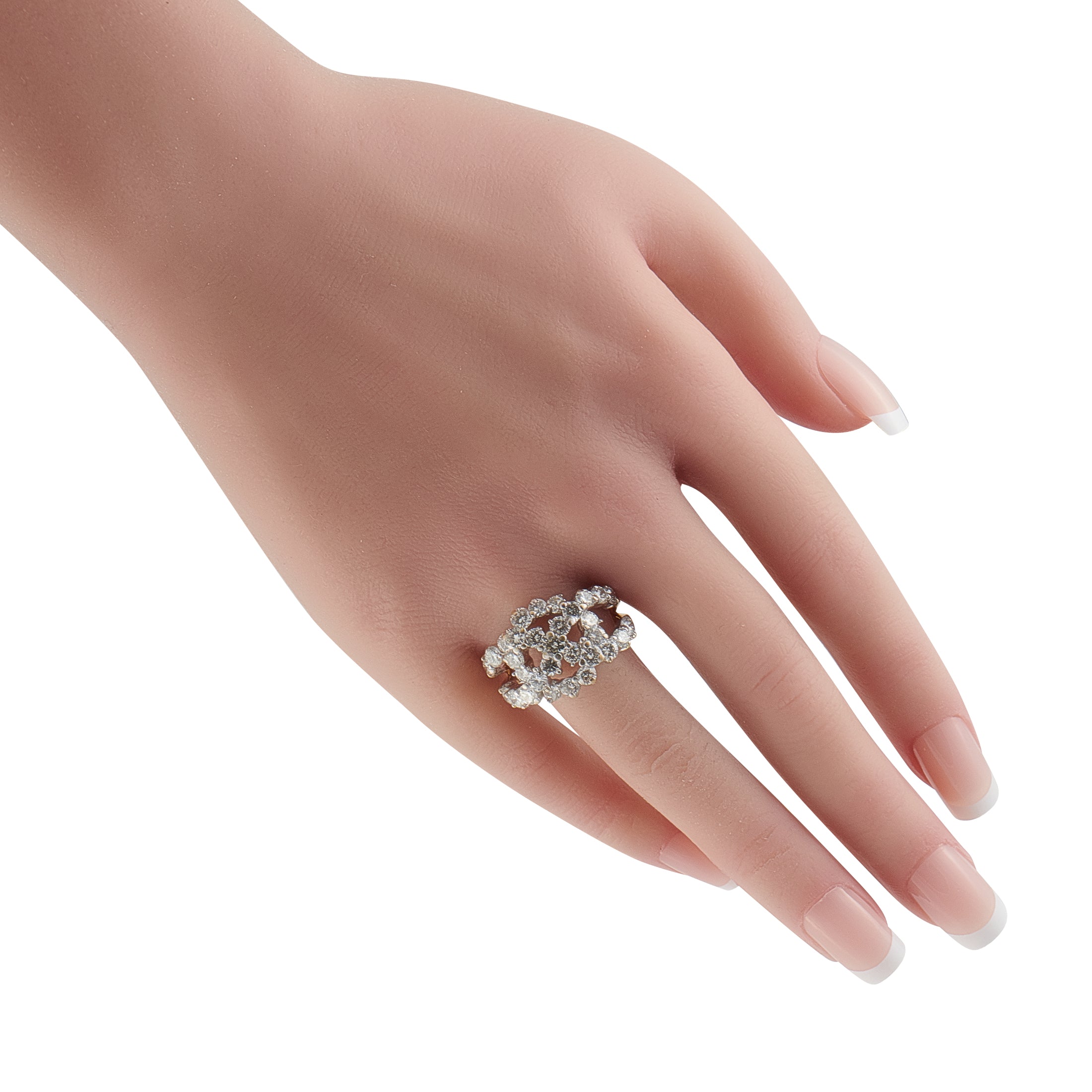 18K Yellow Gold 3.20ct Diamond Ring