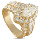 18K Yellow Gold 2.88ct Diamond Ring