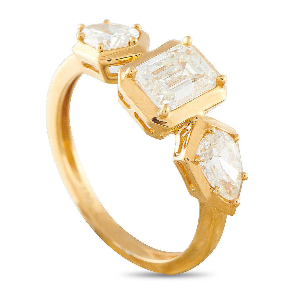 18K Yellow Gold 1.76ct Diamond Ring
