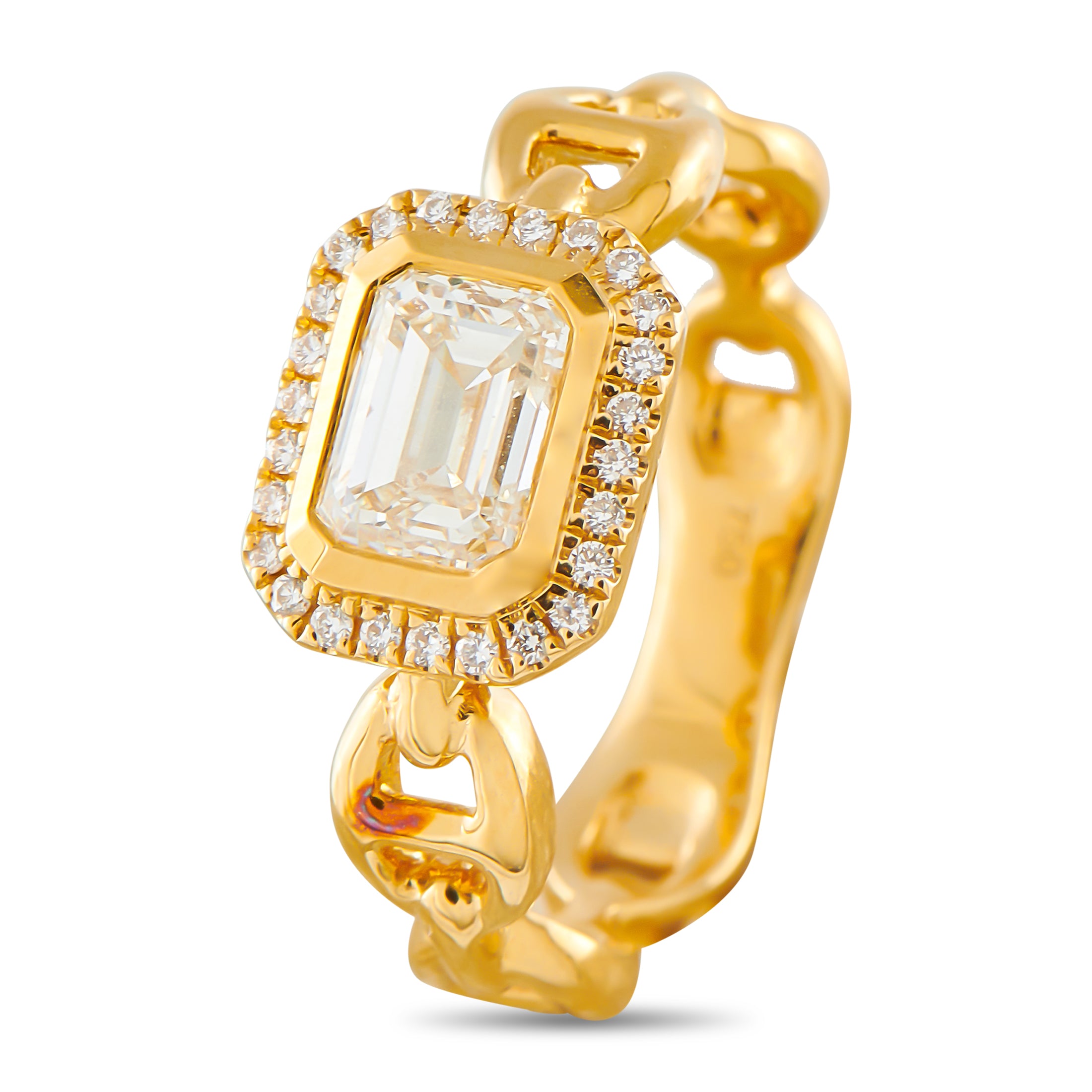 18K Yellow Gold 1.23ct Diamond Ring