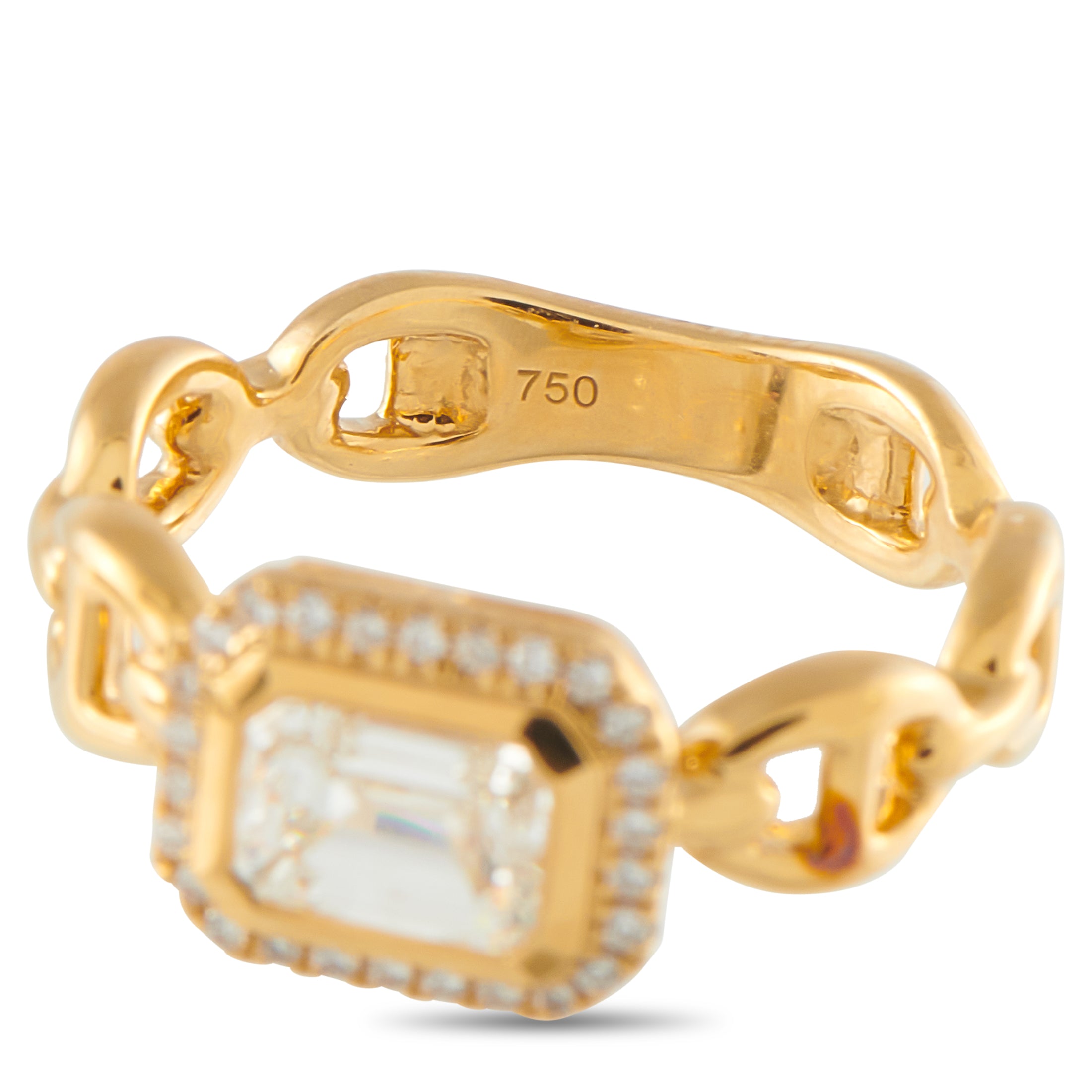 18K Yellow Gold 1.23ct Diamond Ring