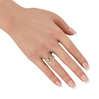 18K Yellow Gold 2.28ct Diamond Bypass Ring