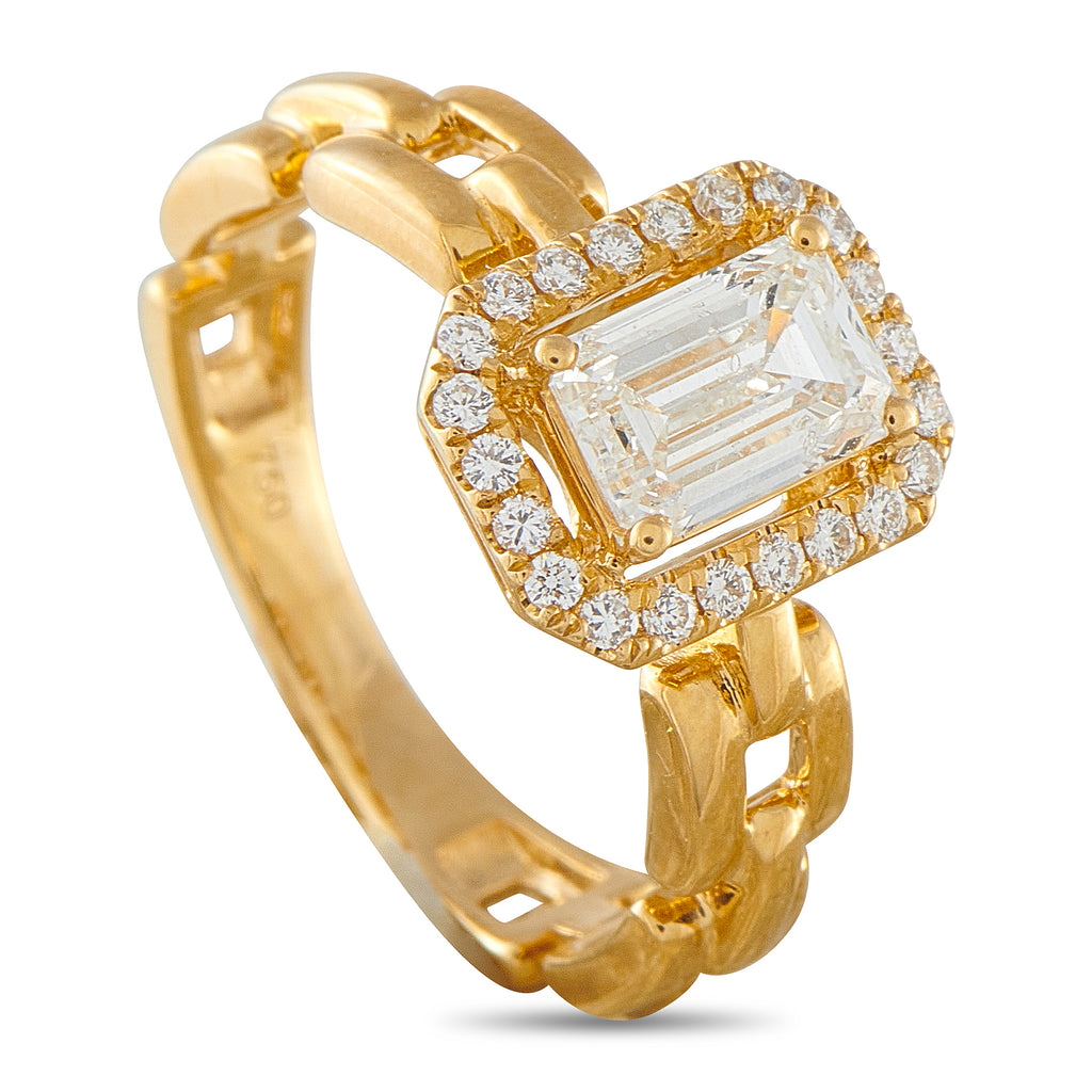 18K Yellow Gold 1.25ct Diamond Ring