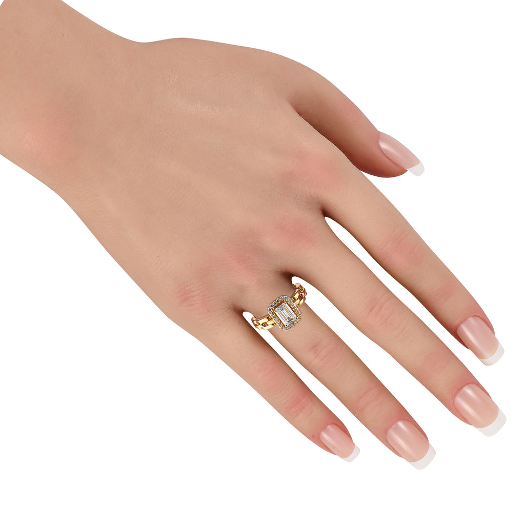 18K Yellow Gold 1.25ct Diamond Ring