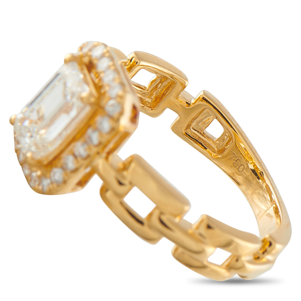 18K Yellow Gold 1.25ct Diamond Ring
