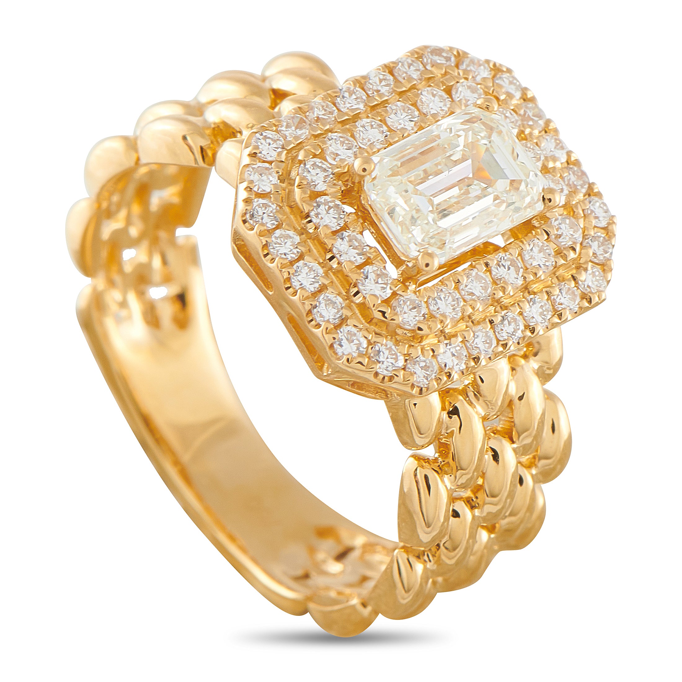 18K Yellow Gold 1.30ct Diamond Ring
